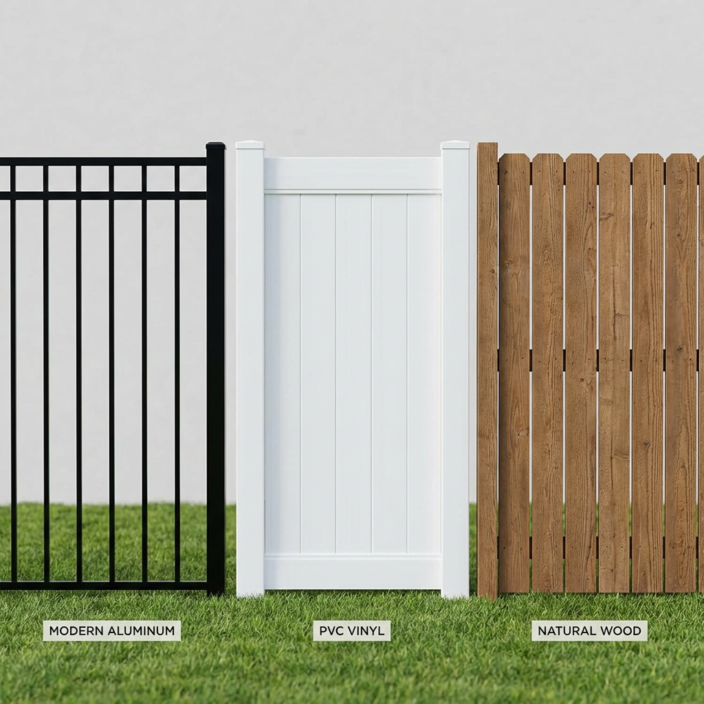 Aluminium vs PVC vs Bois : quel matériau de clôture choisir?